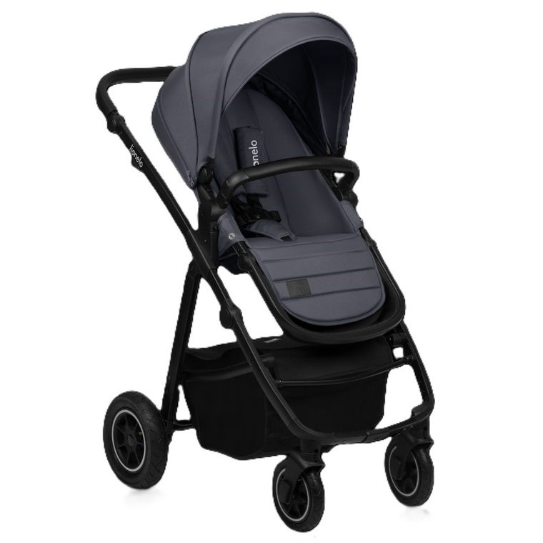 Lionelo, Amber Plus, wózek wielofunkcyjny 3w1, Grey Graphite