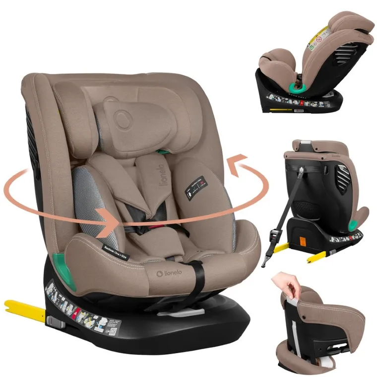 Lionelo, Bastiaan One, I-Size, fotelik samochodowy, Beige Sand, 40-150 cm