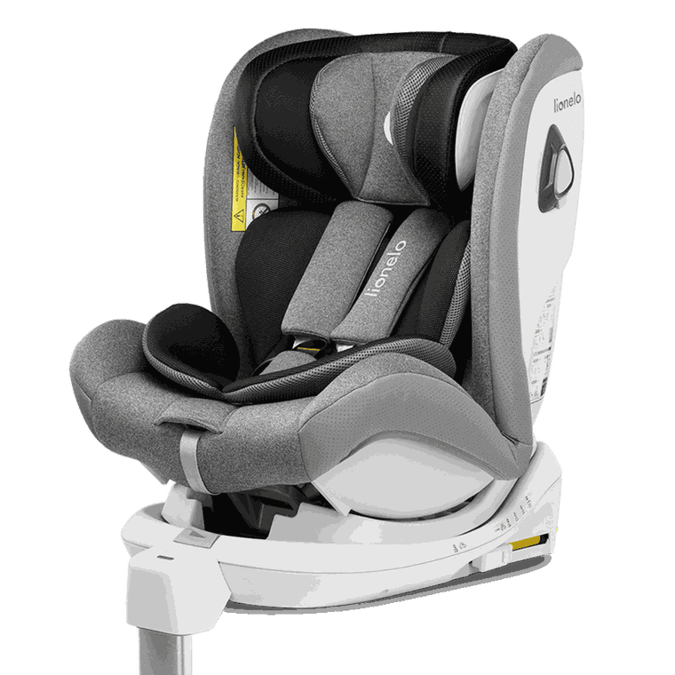 Lionelo, Braam, fotelik samochodowy, 40-150 cm, Grey Stone