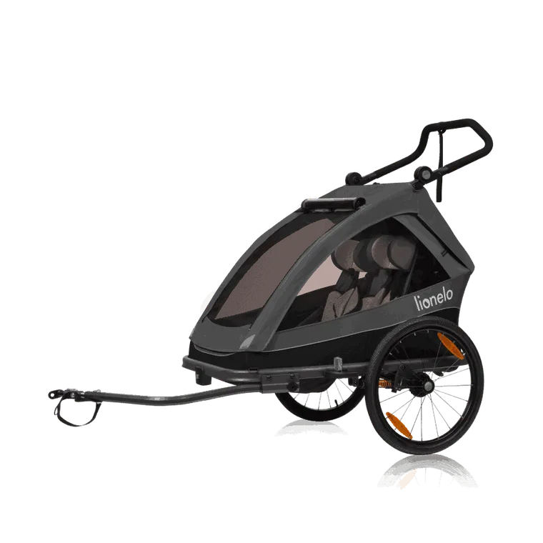 Lionelo, Cama, przyczepka rowerowa, Grey Graphite