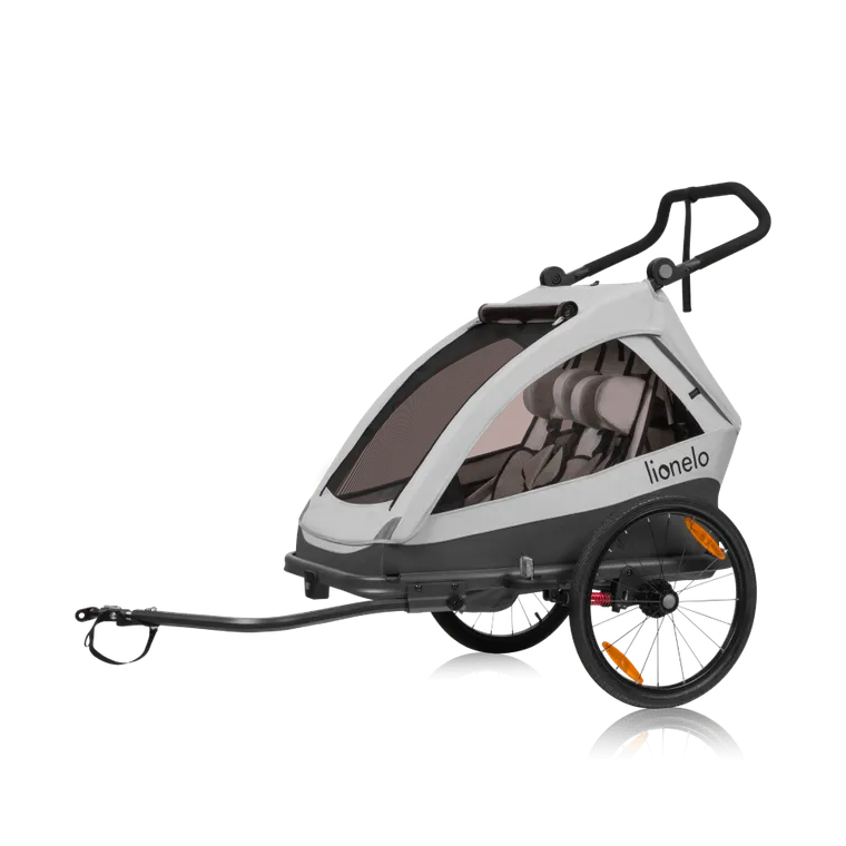 Lionelo, Cama, przyczepka rowerowa, Grey Stone
