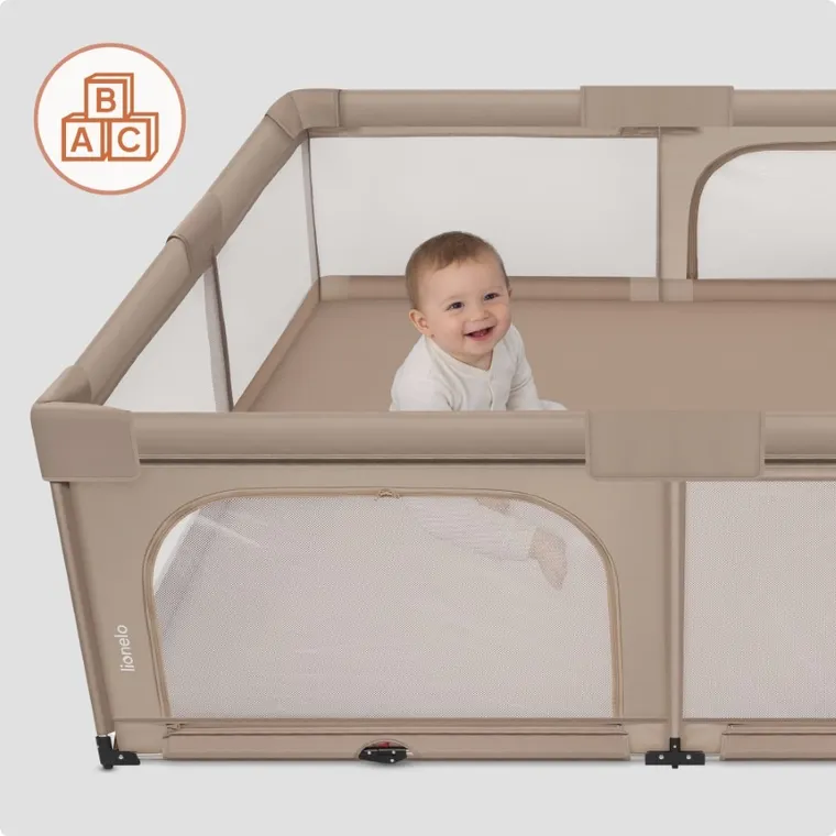 Lionelo, Florence XL Easy Fold, kojec, beige sand