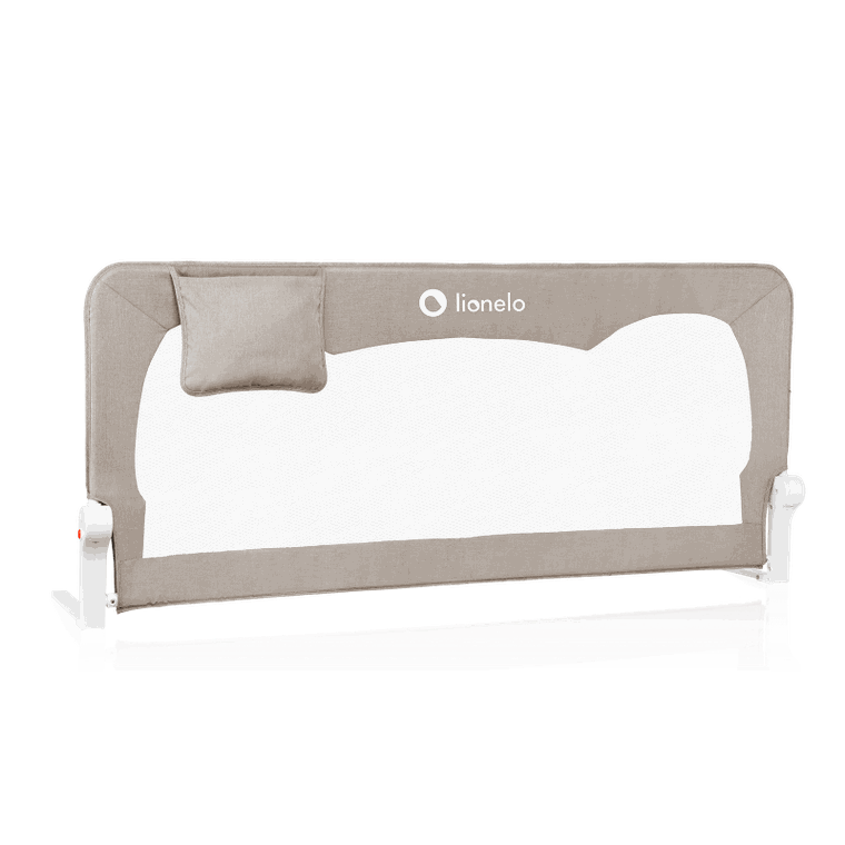Lionelo, Hanna, barierka zabezpieczająca na łóżko, 66 cm, Beige Melange