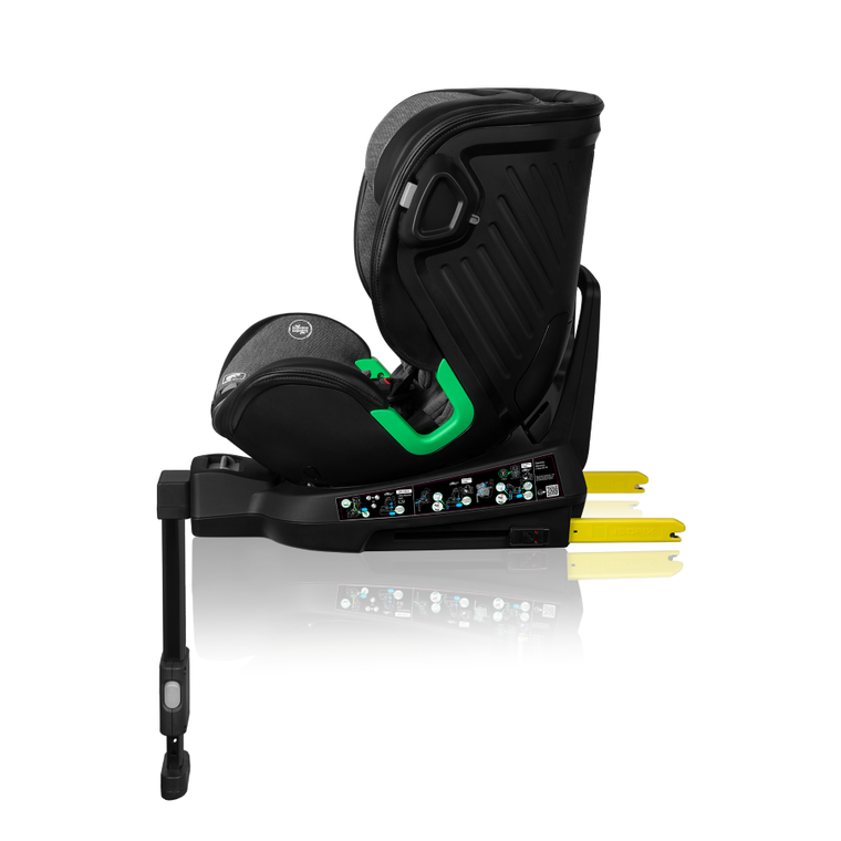 Lionelo, Harmony, I-Size, fotelik samochodowy, Graphite Leather, 40-150 cm