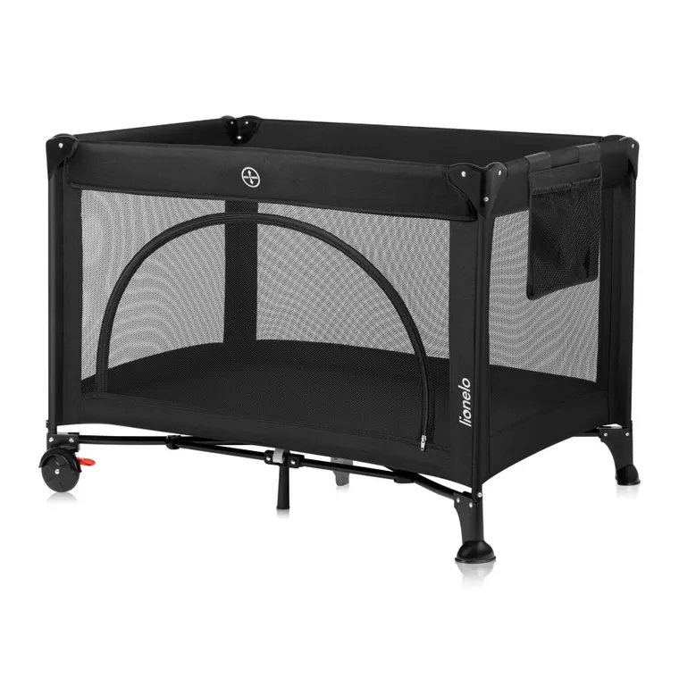 Lionelo, Laura, kompaktowe łóżeczko turystyczne, Black Carbon