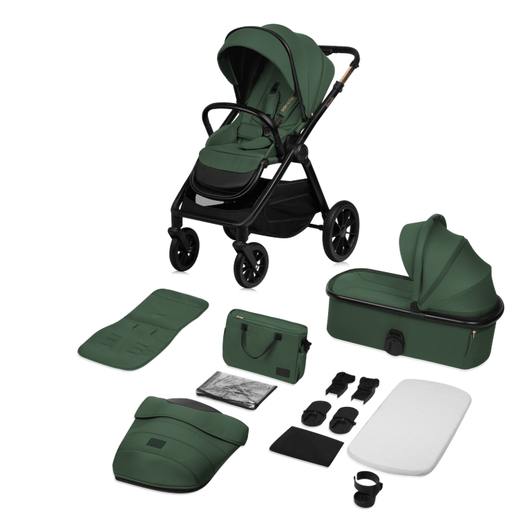 Lionelo, Layla, wózek wielofunkcyjny, 2w1, Green Forest