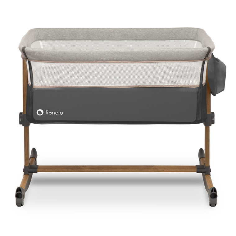 Lionelo, Leonie, łóżeczko dostawne, Grey Stone