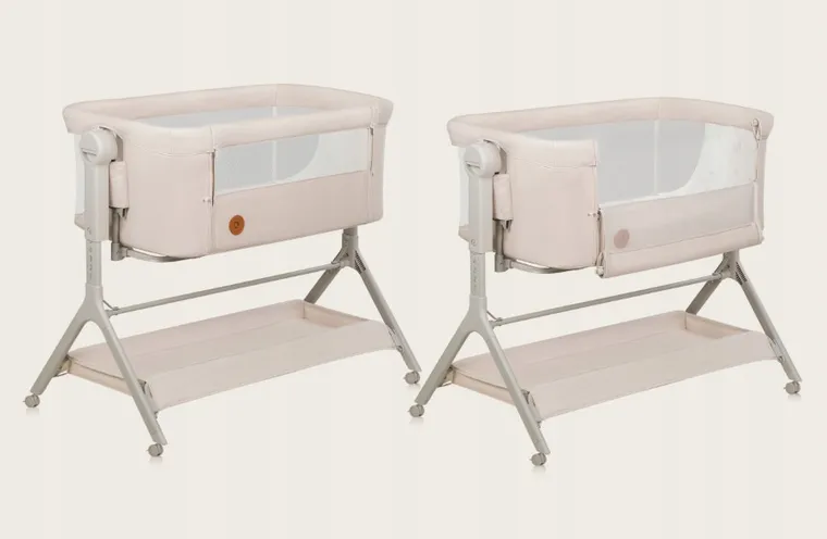 Lionelo, Leonie Plus, łóżeczko dostawne, beige sand