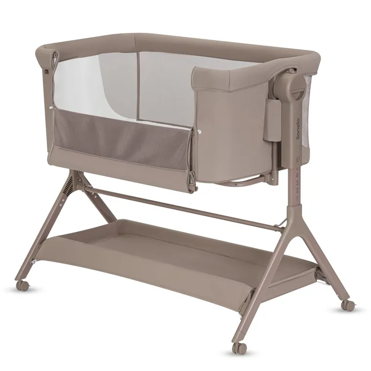 Lionelo, Leonie Plus, łóżeczko dostawne, Beige Taupe