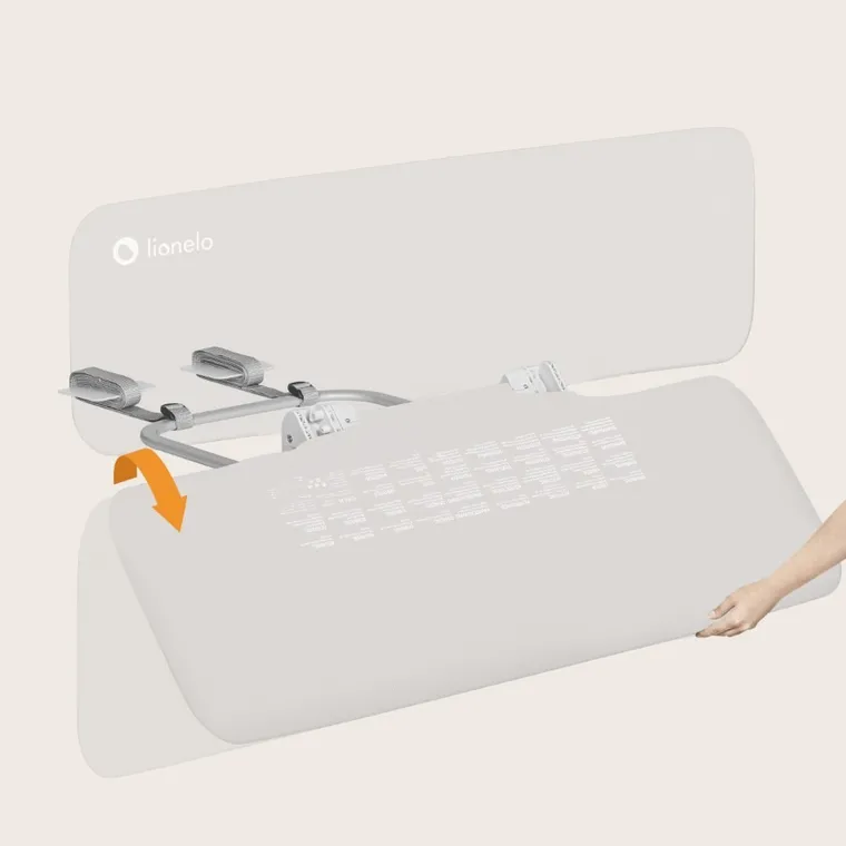 Lionelo, Lora, barierka ochronna do łóżka, Beige Sand