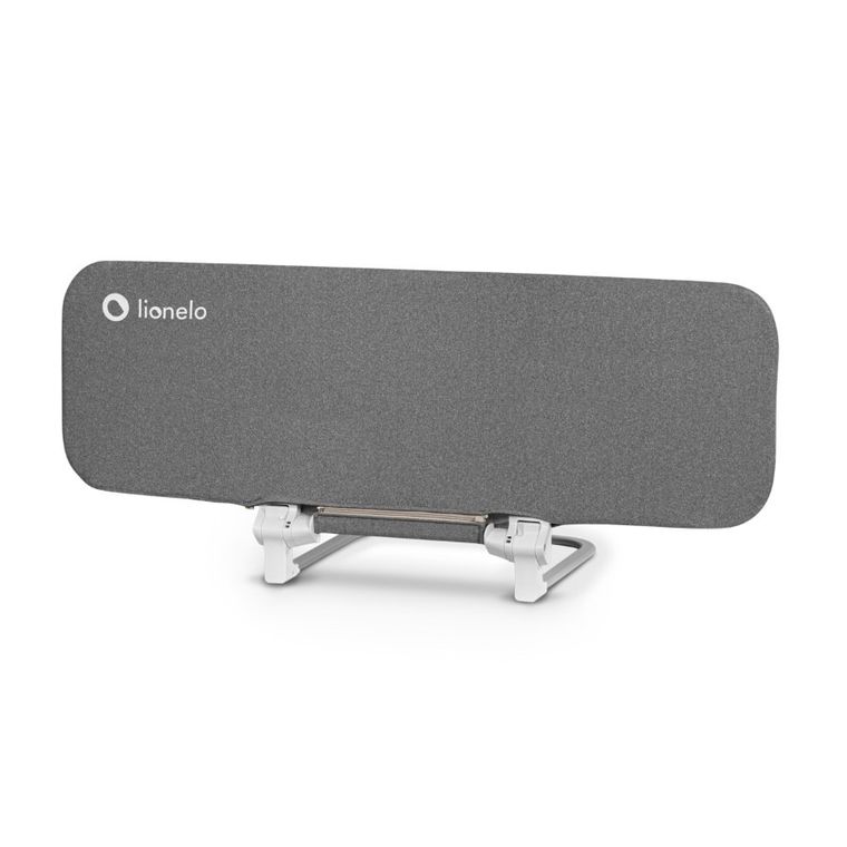 Lionelo, Lora, barierka ochronna do łóżka, składana, Grey Stone