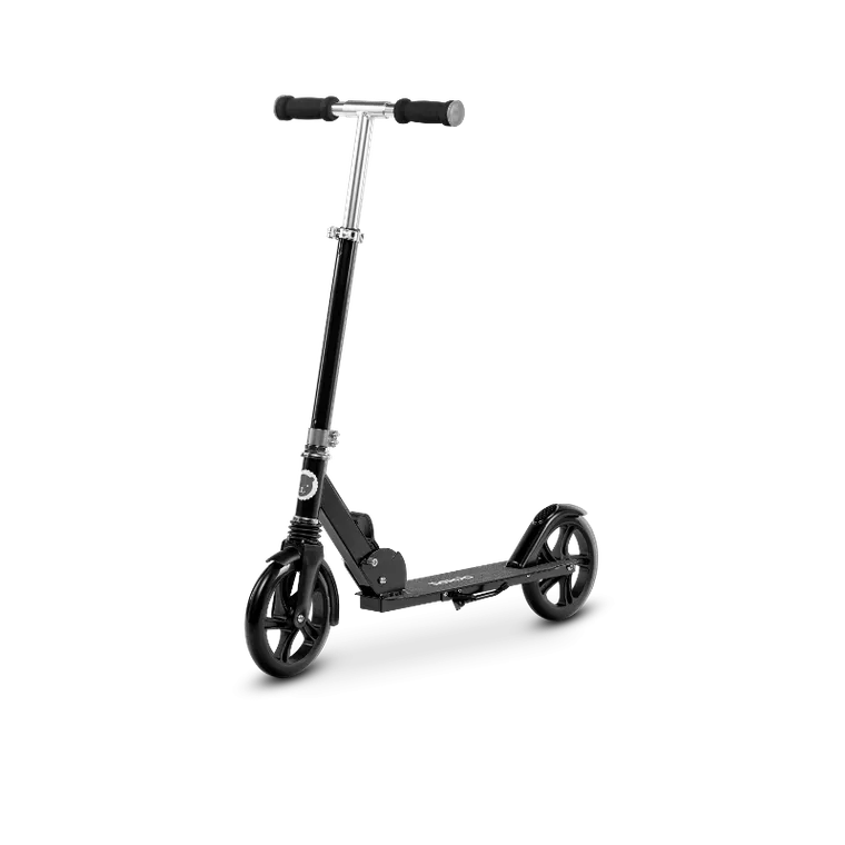 Lionelo, Luca, duża hulajnoga, ABEC-7, czarno-srebrna