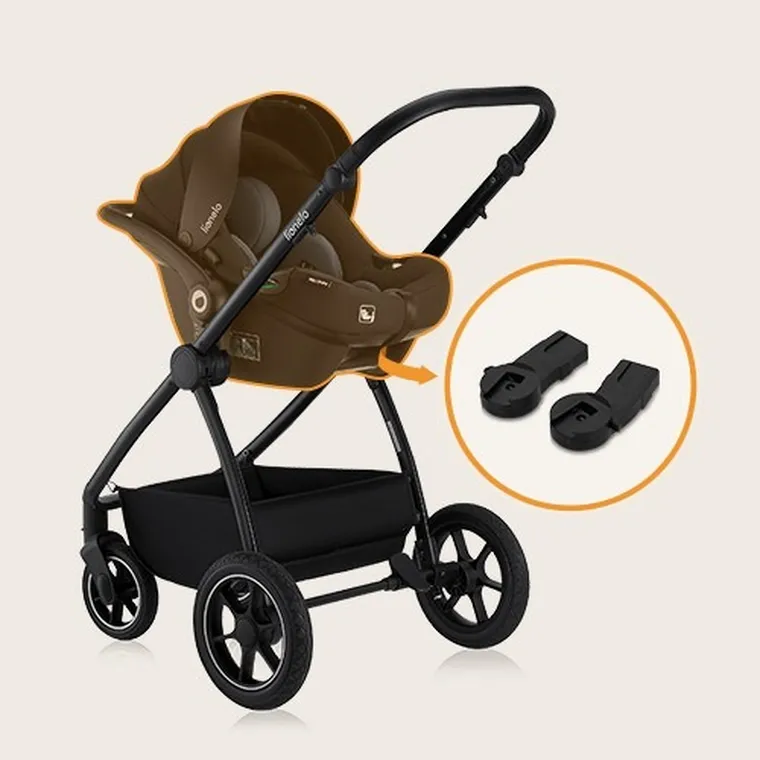 Lionelo, Meril, wózek wielofunkcyjny, 2w1, Beige Sand