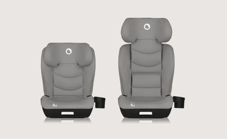 Lionelo, Neal, fotelik samochodowy, i-Size, Grey Concrete, 100-150 cm