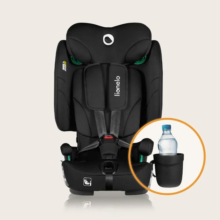 Lionelo, Nelly, fotelik samochodowy, i-Size, Black Carbon, 76-150 cm
