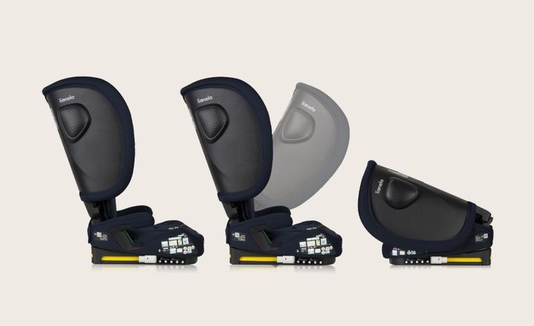 Lionelo, Nelly, fotelik samochodowy, i-Size, Blue Navy, 76-150 cm