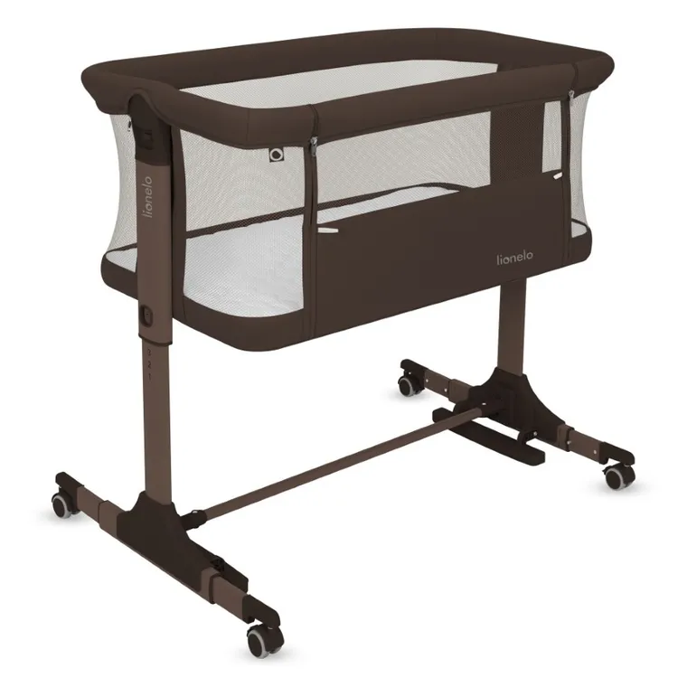 Lionelo, Pari, łóżeczko dostawne, brown chocolate
