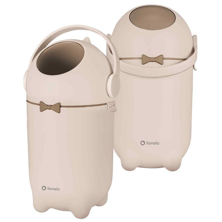 Lionelo, Purebin, kosz na pieluchy, Beige Sand