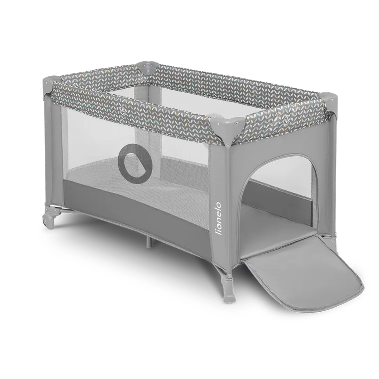 Lionelo, Stefi, łóżeczko turystyczne, Grey Concrette