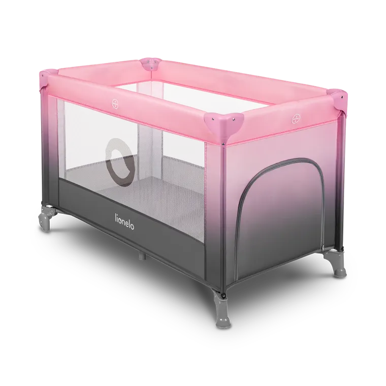 Lionelo, Stefi, łóżeczko turystyczne, Pink Ombre