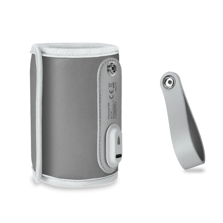 Lionelo, ThermUp Go, przenośny podgrzewacz do butelek, szary