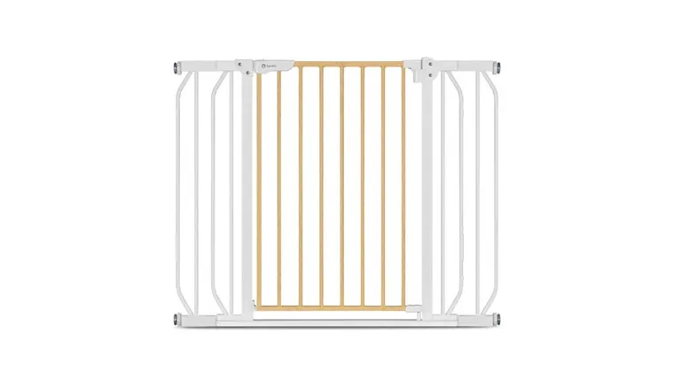 Lionelo, Truus Slim, bramka ochronna, White Natural, 75-105 cm