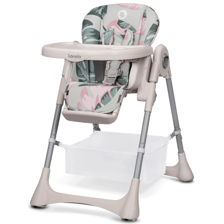 Lionelo, Zanna, krzesełko do karmienia, Pink Bubblegum