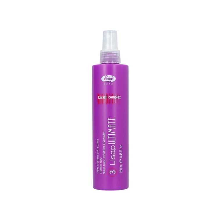 Lisap Milano, Ultimate 3 Straight Fluid, spray termoochronny do prostowania włosów, 250 ml