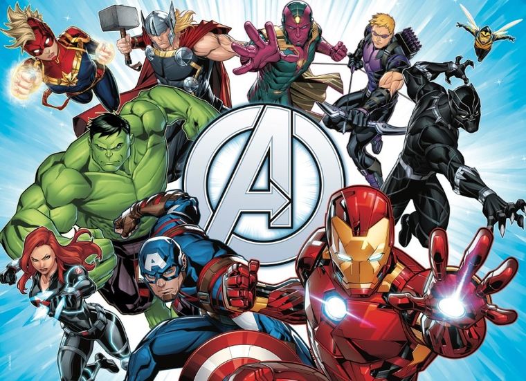 Lisciani, Avengers, puzzle dwustronne, 60 elementów