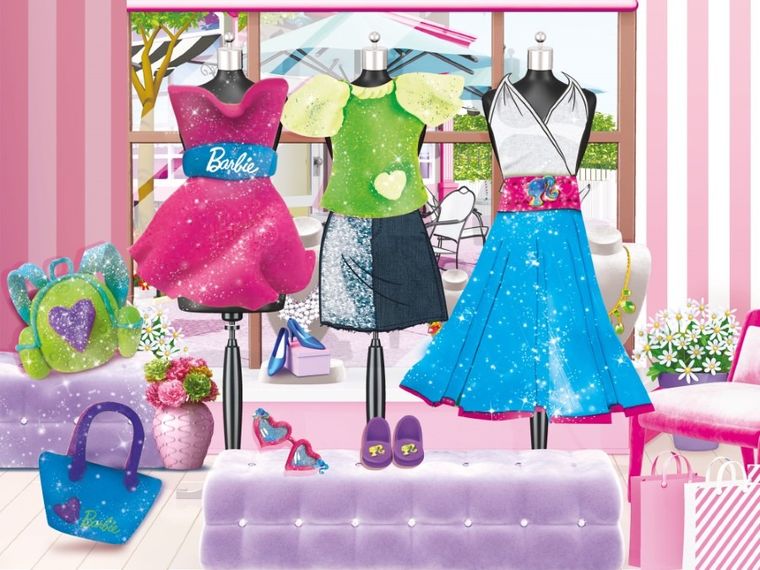 Lisciani, Barbie, Auto, zestaw z ciastoliną