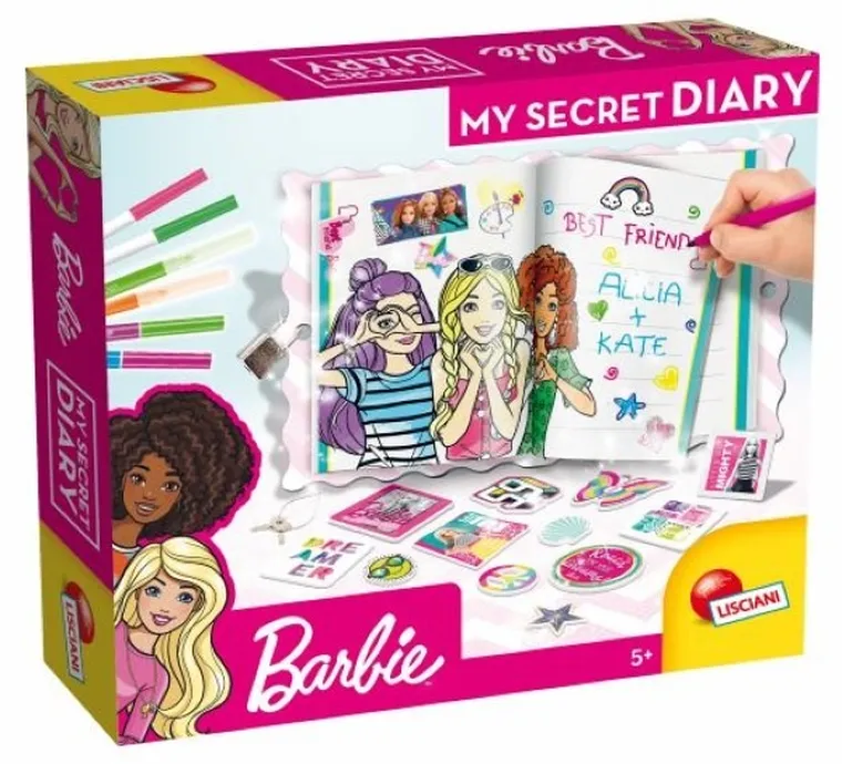 Lisciani, Barbie, My Secret Diary, Mój sekretny pamiętnik, zestaw z pachnącymi akcesoriami
