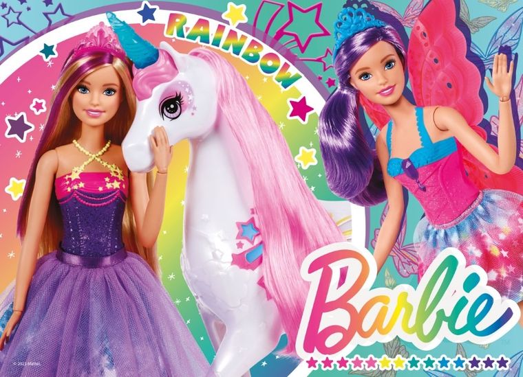 Lisciani, Barbie, puzzle maxi, 4w1, 48 elementów
