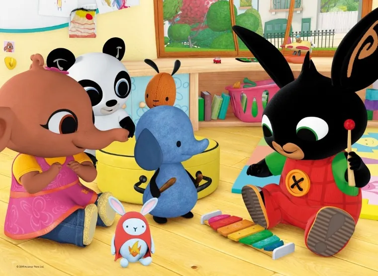 Lisciani, Bing, ogromne puzzle podłogowe, 24 elementy