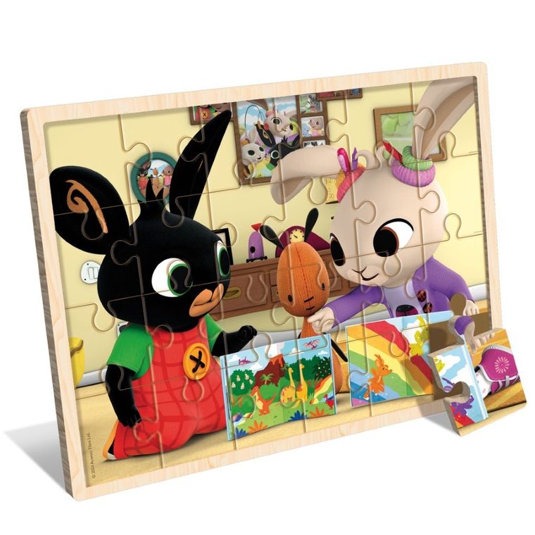 Lisciani, Bing, puzzle drewniane, 24 elementy