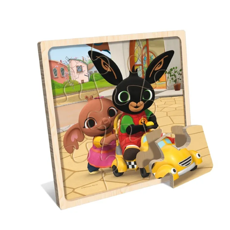 Lisciani, Bing, puzzle drewniane, 9 elementów