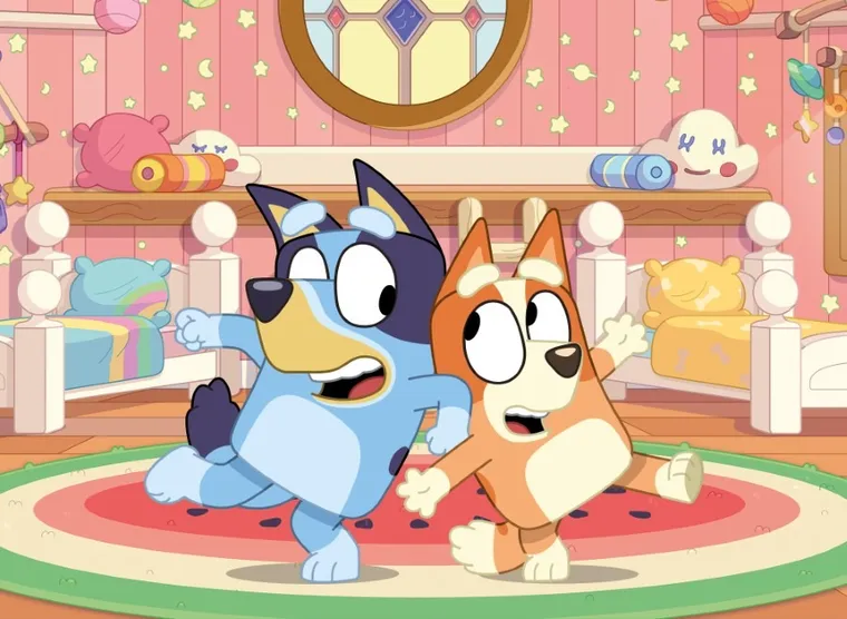 Lisciani, Bluey, Eko, puzzle dwustronne, 24 elementy