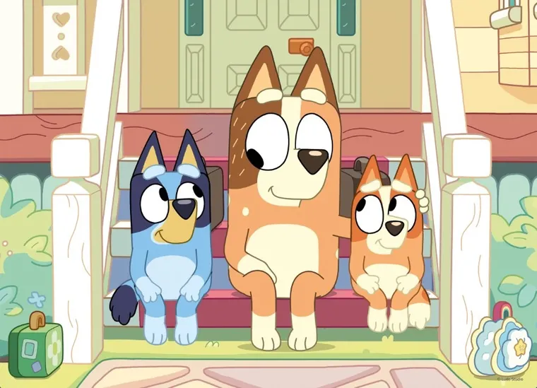 Lisciani, Bluey, puzzle dwustronne, 24 elementy