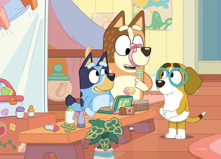 Lisciani, Bluey, puzzle dwustronne, 4-48 elementów