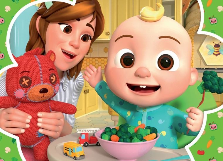 Lisciani, CoComelon, Czas na drzemkę, dwustronne puzzle podłogowe, 60 elementów