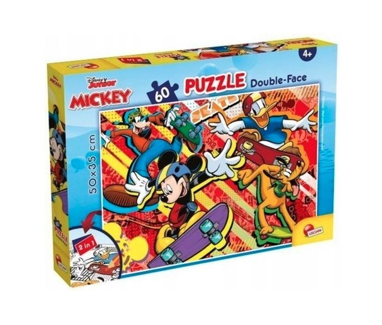 Lisciani, Disney, puzzle dwustronne, 60 elementów, 1 szt.