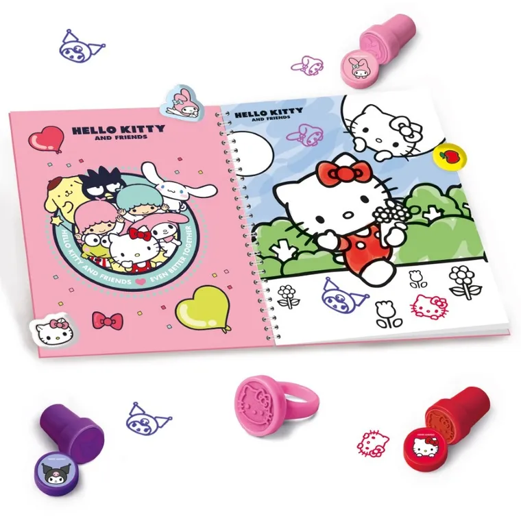 Lisciani, Hello Kitty, Naklejki i stempelki