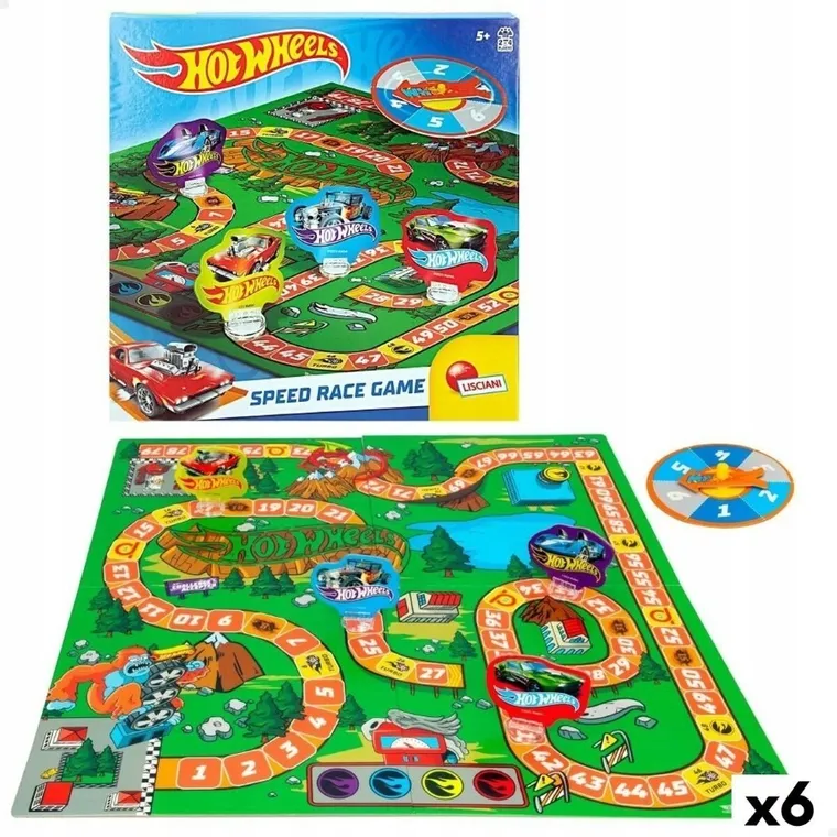 Lisciani, Hot Wheels, Speed Race Game, gra familijna