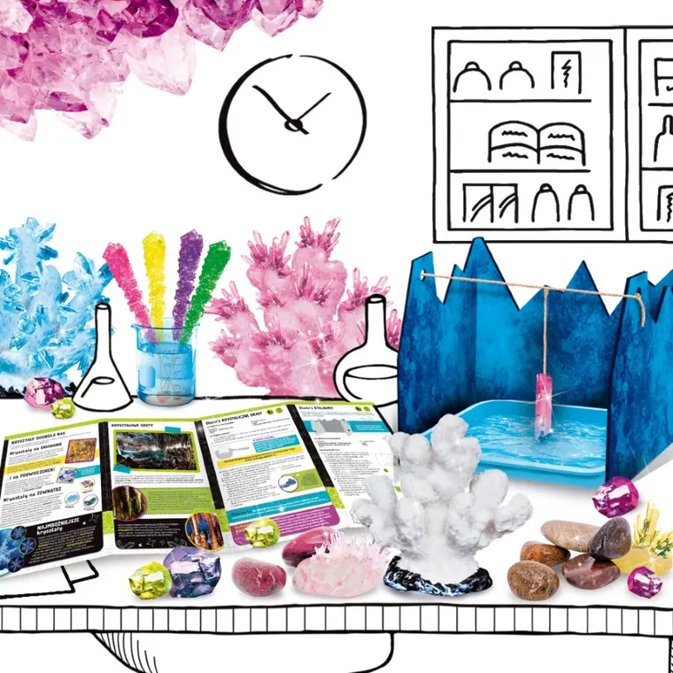 Lisciani, I'm a Genius, Nauka o kryształach, zestaw naukowy