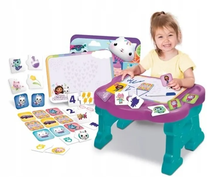 Lisciani, Koci Domek Gabi, biurko z grami edukacyjnymi