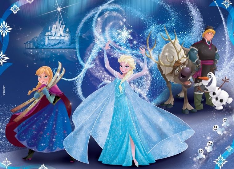 Lisciani, Kraina Lodu, puzzle dwustronne, 24 elementy