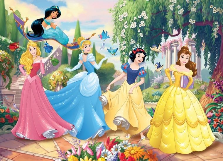 Lisciani, Księżniczki Disneya, puzzle dwustronne, 60 elementów