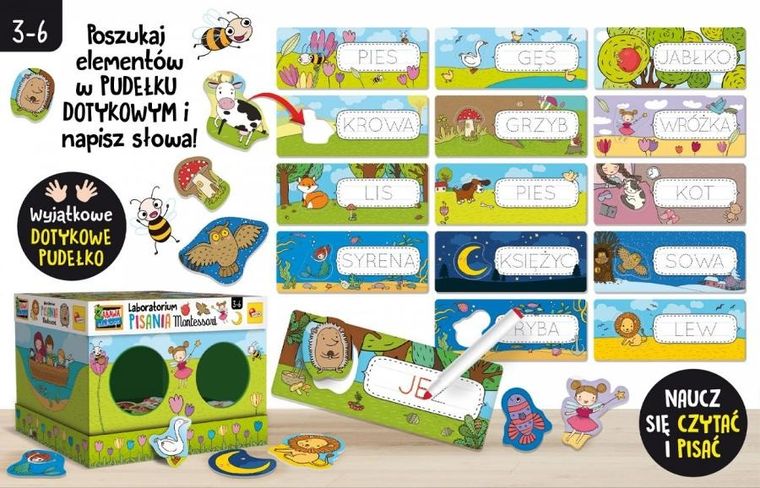 Lisciani, Laboratorium pisania, gra montessori