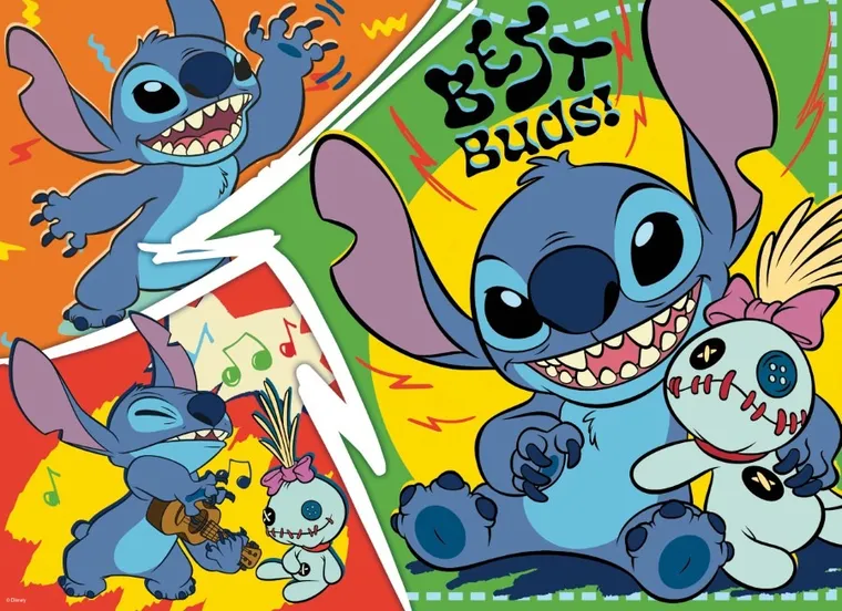 Lisciani, Lilo i Stitch, Maxifloor, puzzle, 24 elementy