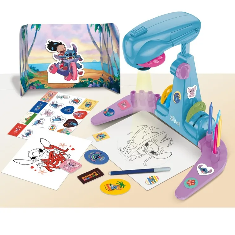 Lisciani, Lilo i Stitch, Szkoła Rysowania Projektorem, zestaw artystyczny
