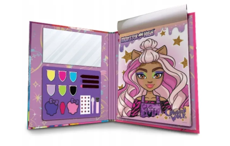 Lisciani, Monster High, Książka z zestawem zestaw do makijażu
